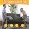 Felt Furniture Pads, Non Slip Self Adhesive Cuttable Felt Tape Black Heavy Duty Felts Strip Roll for Protecting Hardwood Floors Chair Wall Protector (40 x 5 x 0.12 Inch)